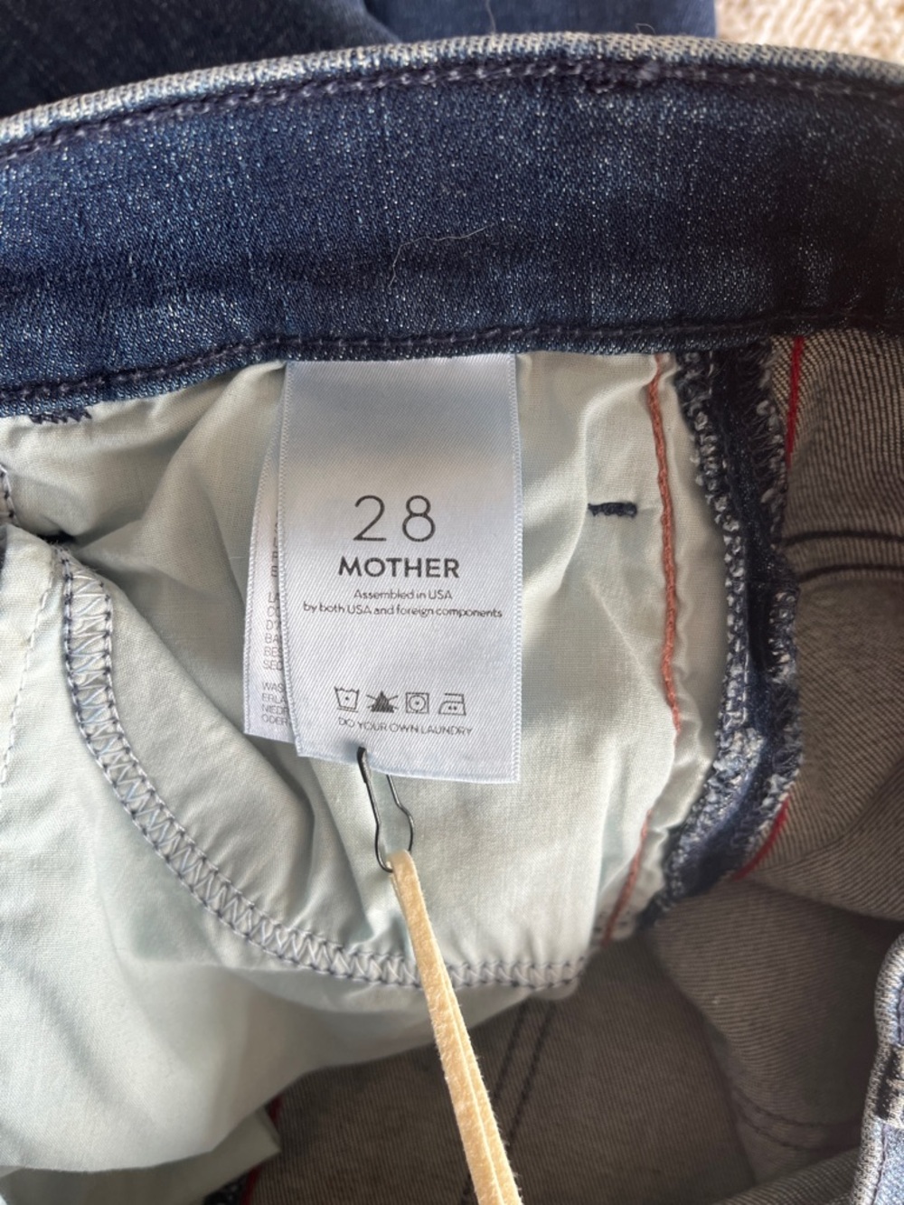 NWT MOTHER The Hustler Ankle Jeans in Here Kitty Kitty Glitter Racer Sz 28 - Picture 5 of 15